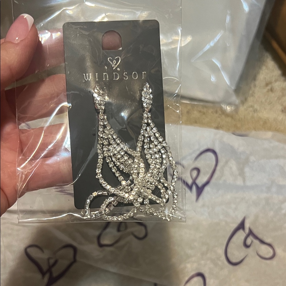 Windsor Silver Statement Earrings